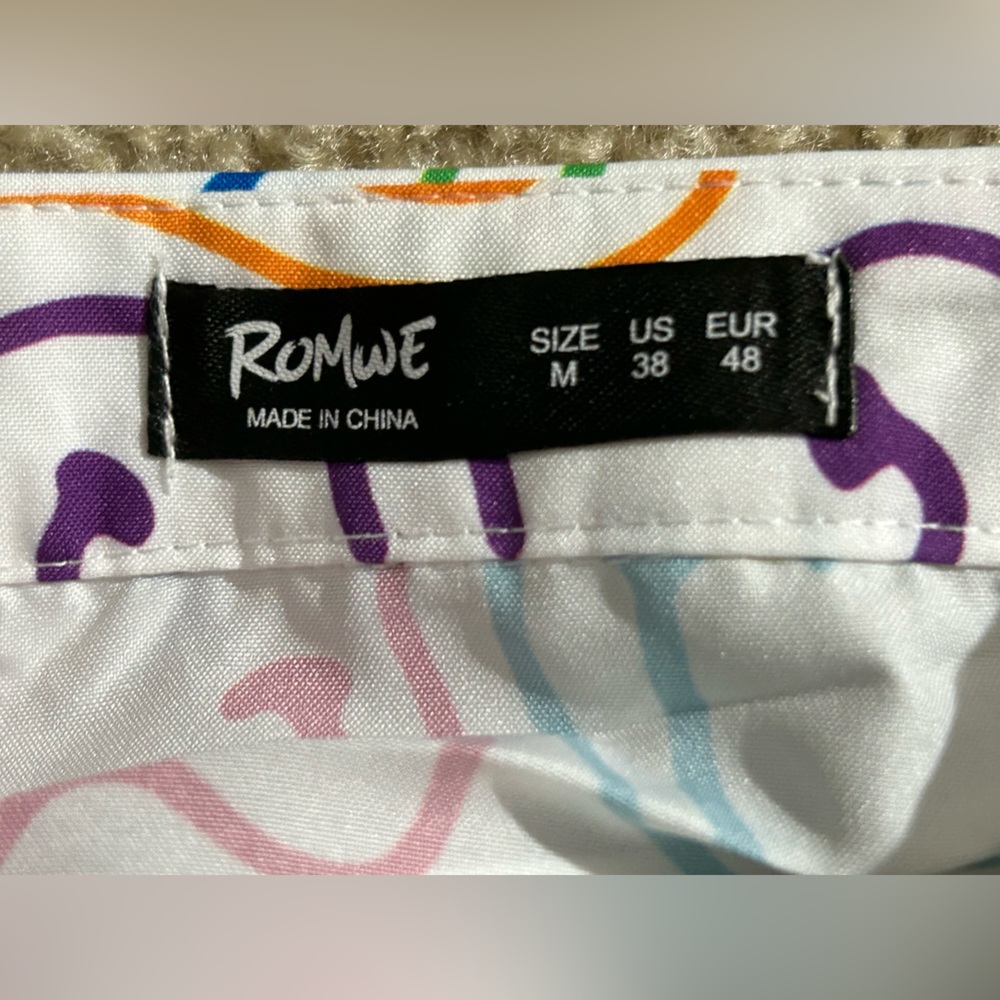 Colorful Smiley Print Button Up - Picture 5 of 5